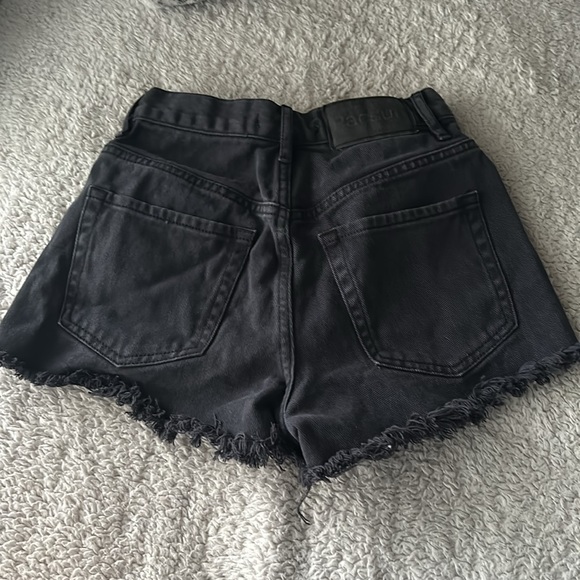 Pacsun Black Ripped Denim Shorts - Picture 2 of 2